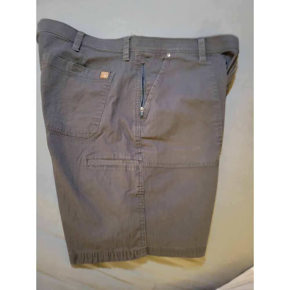 Weatherproof Ripstop Shorts Men's 38 Dark Gray Flat Front Cotton Blend - Picture 2 of 7